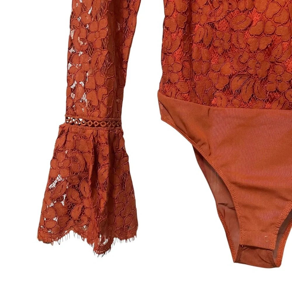 NWT Revolve Endless Rose Cut Back Lace Detailed Bodysuit